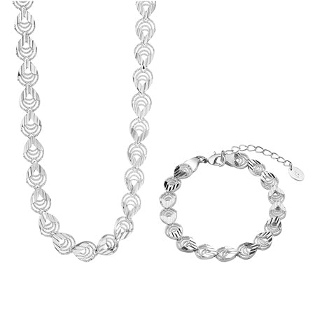 Tear Drop Necklace and Bracelet Set
