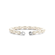Load image into Gallery viewer, Ti Sento Silver Braclet with White Pearls
