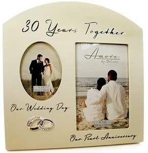 Double Photo Frame – 30 Year Anniversary