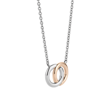 Load image into Gallery viewer, Ti Sento Necklace Has Two Entwined Circle
