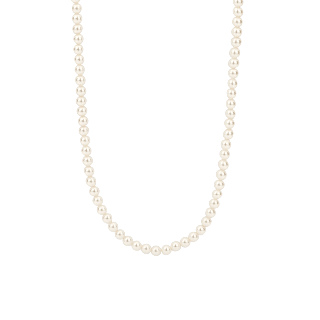Ti Sento Neckalce with White Pearls
