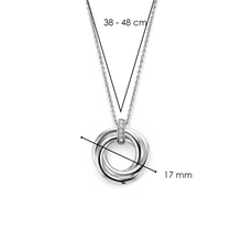 Load image into Gallery viewer, Ti Sento Silver Necklace with Circle Pendant
