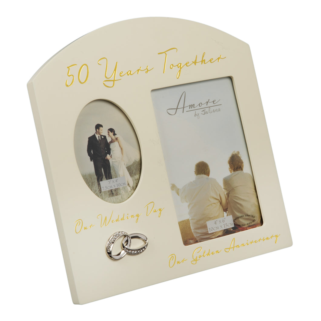 Double Photo Frame – 50  Year Anniversary