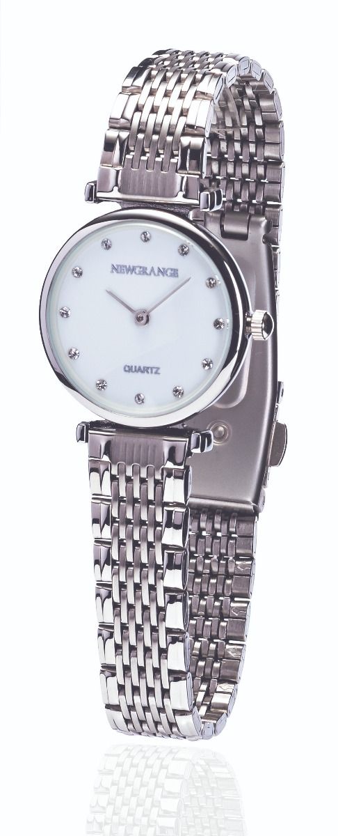Silver Cz Dial Ladies Watch