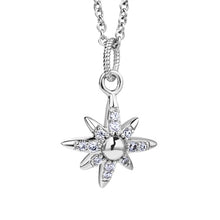 Load image into Gallery viewer, Silver Plated Star Pendant with Clear Stones
