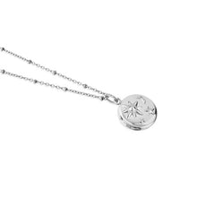 Load image into Gallery viewer, Silver Plated Locket with Sun Moon &amp; Stars
