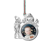 Load image into Gallery viewer, Snowman Photoframe Hanging Decoration
