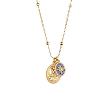 Load image into Gallery viewer, Gold Plated Pendant with Lapis Lazuli Charm
