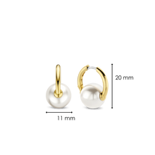 Load image into Gallery viewer, Ti Sento Pearl Hoop Earring
