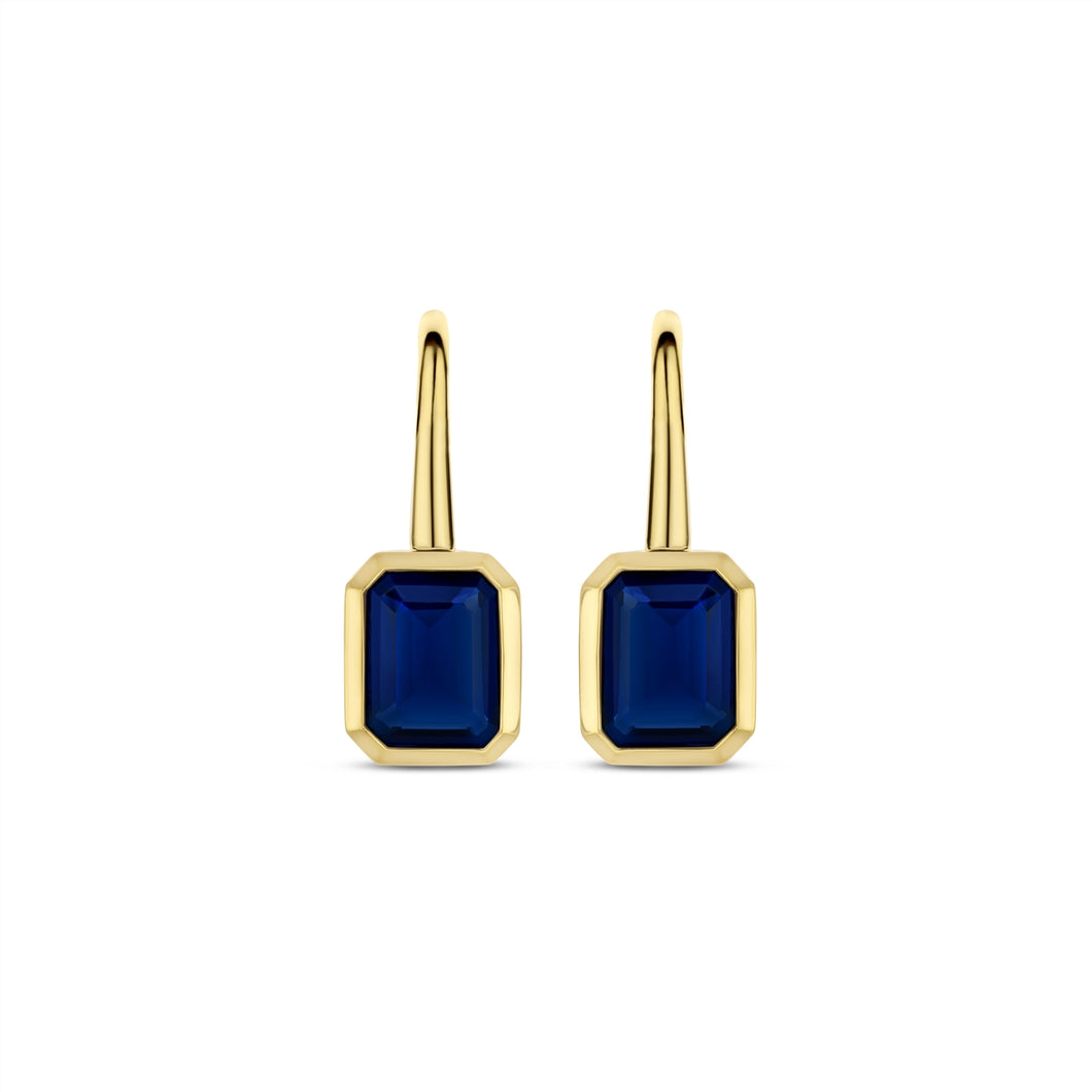 Ti sento Sapphire Blue drop earrings