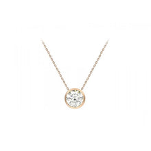 Load image into Gallery viewer, 9ct Yellow Gold Slider Adjustable CZ Pendant
