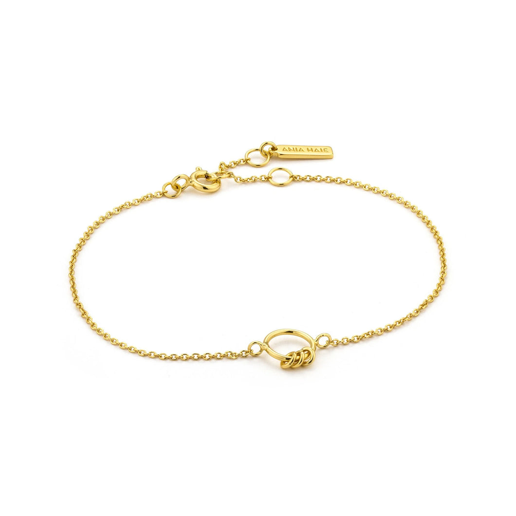 Gold Modern Circle Bracelet