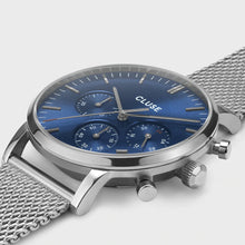 Load image into Gallery viewer, Aravis Chrono Mesh Blue, Silver Colour

