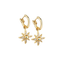 Load image into Gallery viewer, Amy Huberman Star Earrings with Clear Stones
