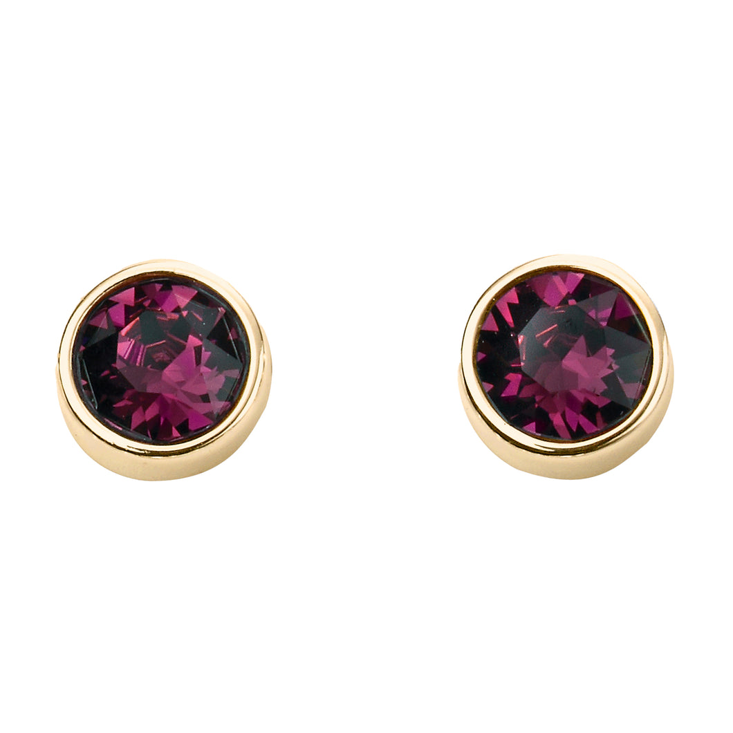 Gold Plated Sterling Silver Birthstone Earrings