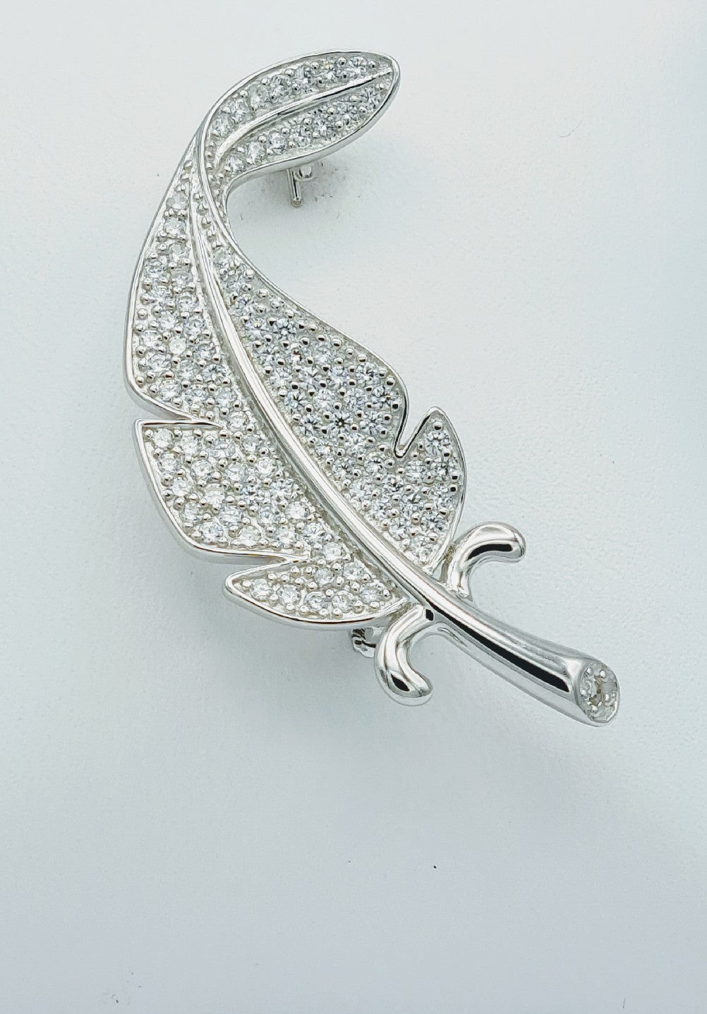 Sterling Silver Feather Brooche