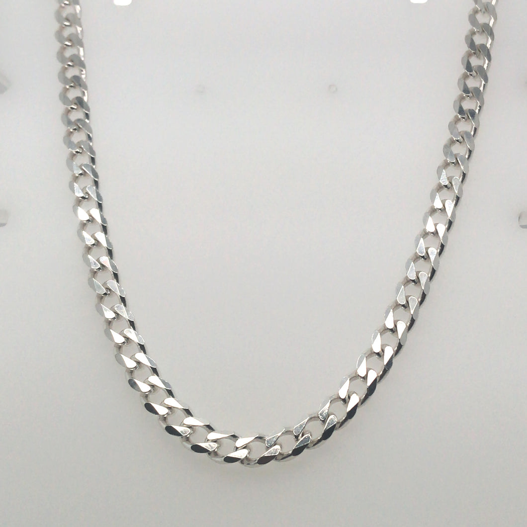 Sterling Silver Gents Curb Chain 22
