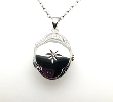 Load image into Gallery viewer, Sterling Silver Oval CZ Locket
