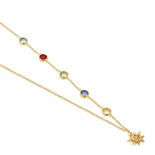 Load image into Gallery viewer, Amy Huberman Necklace with Multi Coloured stones
