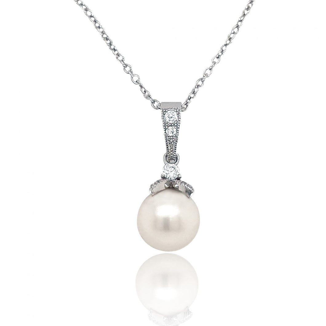 Sterling Silver White Pearl Pendant