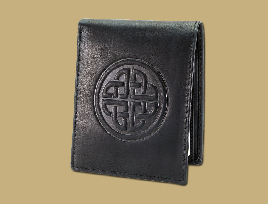 Conan Knot Black Leather Wallet