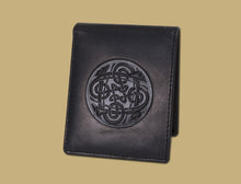 Load image into Gallery viewer, Cuchulainn Black Leather Wallet
