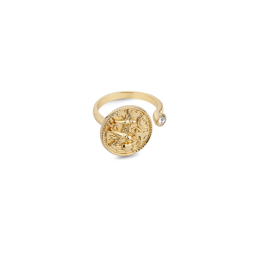 Amy Huberman Ring with Clear Stone