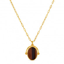 Load image into Gallery viewer, Doon Tiger&#39;s Eye and Malachite Necklace
