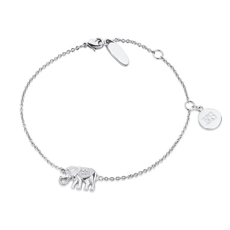 Amy Huberman Silver Plated Bracelet with Elephant