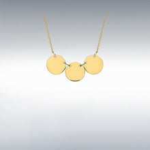 Load image into Gallery viewer, 9ct Gold Triple Disc Pendant
