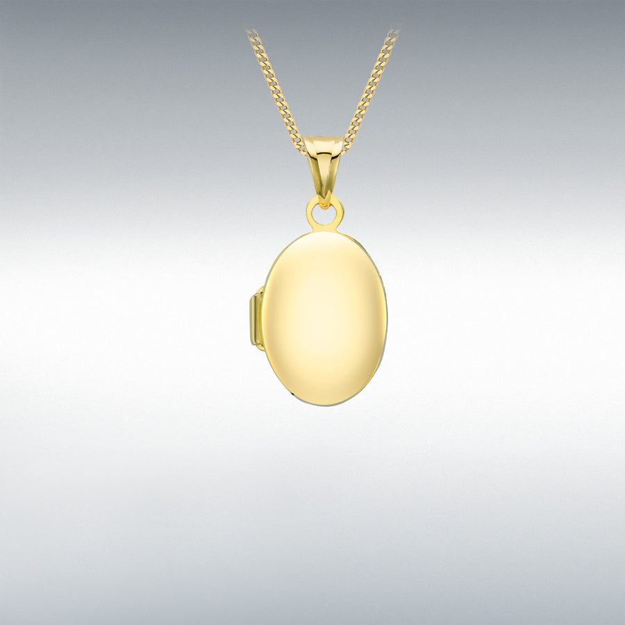 9ct Yellow Gold Polished Oval Locket