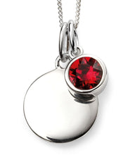Load image into Gallery viewer, Birthstone Disc Pendant
