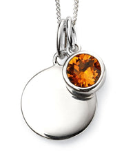 Load image into Gallery viewer, Birthstone Disc Pendant
