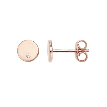 Sterling Silver Rose Gold Plated Earring