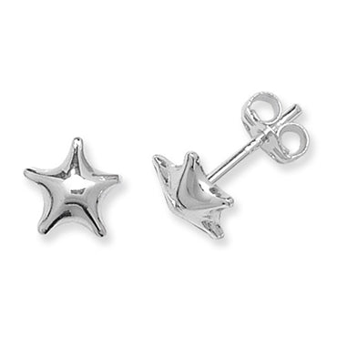 Sterling Silver Star Stud Earring