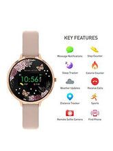 Load image into Gallery viewer, Series 3 Smart Watch with Floral Detail Screen, Crown Navigation and Nude Pink Strap
