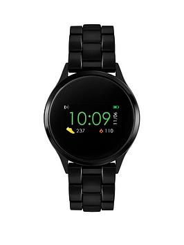 Series 4 Smart Watch with Touch Screen and Black Stainless Steel Bracelet
