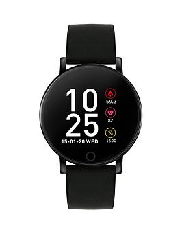 Series 5 Smart Watch with Heart Rate Monitor and Black Silicone Strap